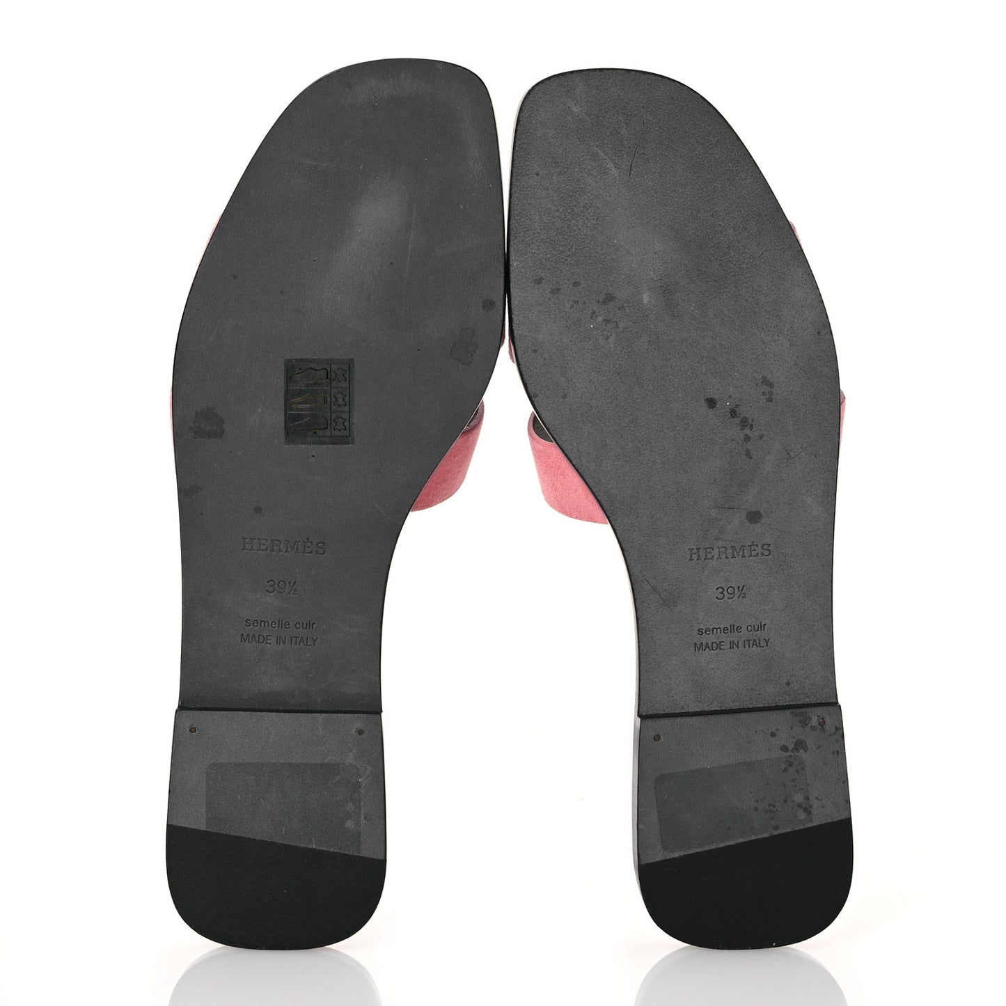 Suede Goatskin Oran Sandals 39.5 Rose Du Desert