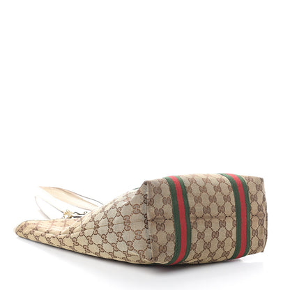 Gucci GG Monogram Web Jolicoeur Vertical Shopping Tote Off White 3 of 8