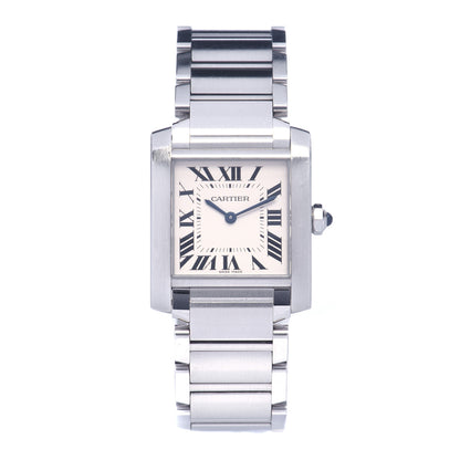 Cartier Stainless Steel 25mm Tank Francaise Quartz Watch 1 of 6