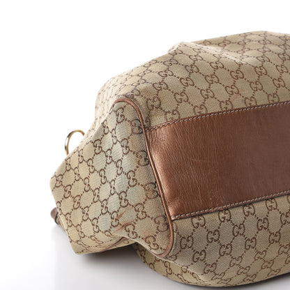 Gucci Metallic Monogram Large Sukey Tote Bronze 5 of 28