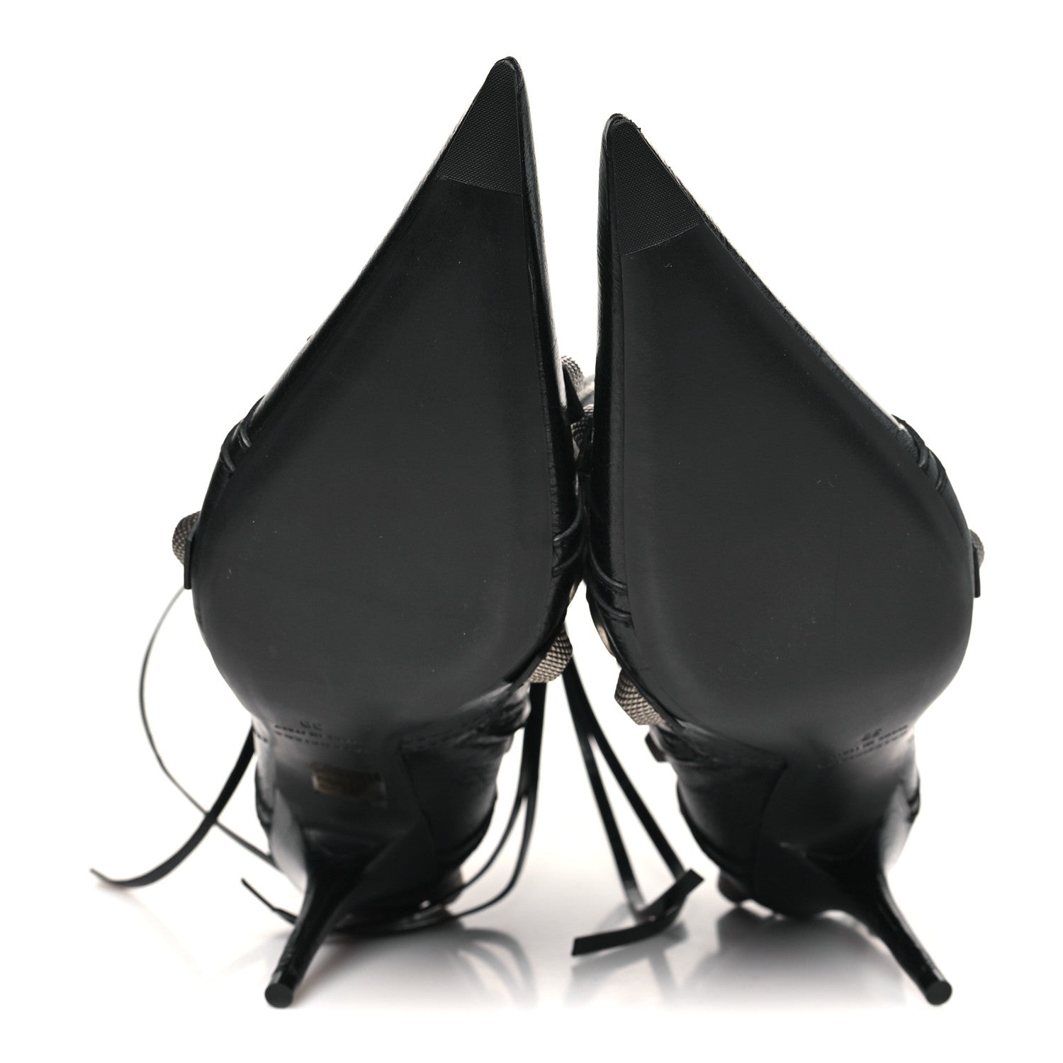 Balenciaga Agneau Arena Cagole 90mm Ankle Boots 39 Black 6 of 10