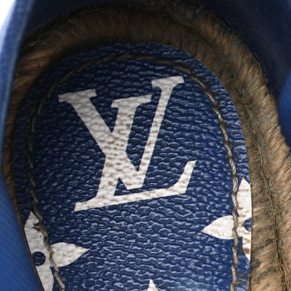Louis Vuitton Canvas Escale Starboard Espadrille Flats 37.5 Blue 8 of 10