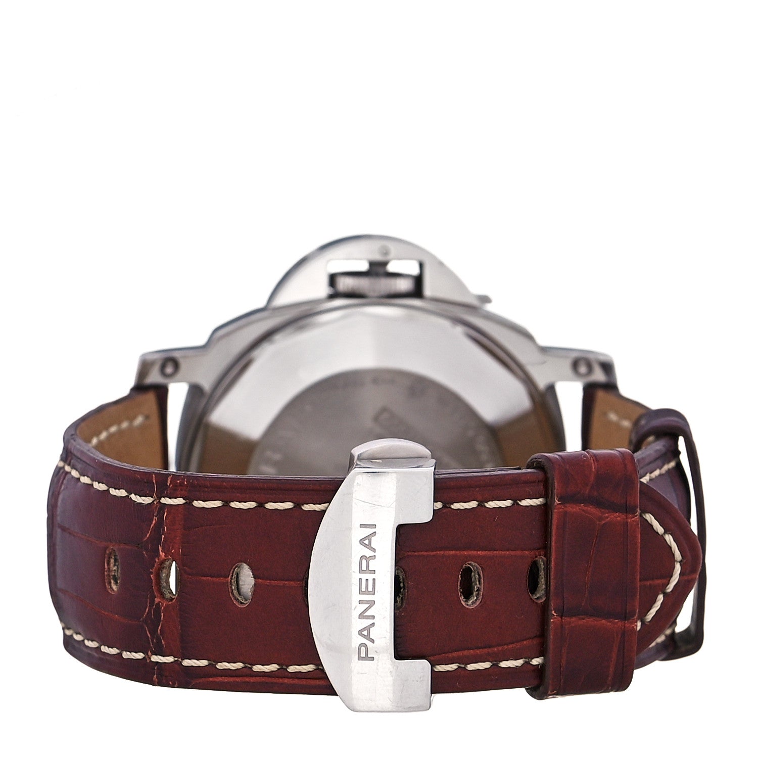 Panerai Stainless Steel Alligator 45mm Luminor Marina Automatic Watch Black PAM00104 3 of 5