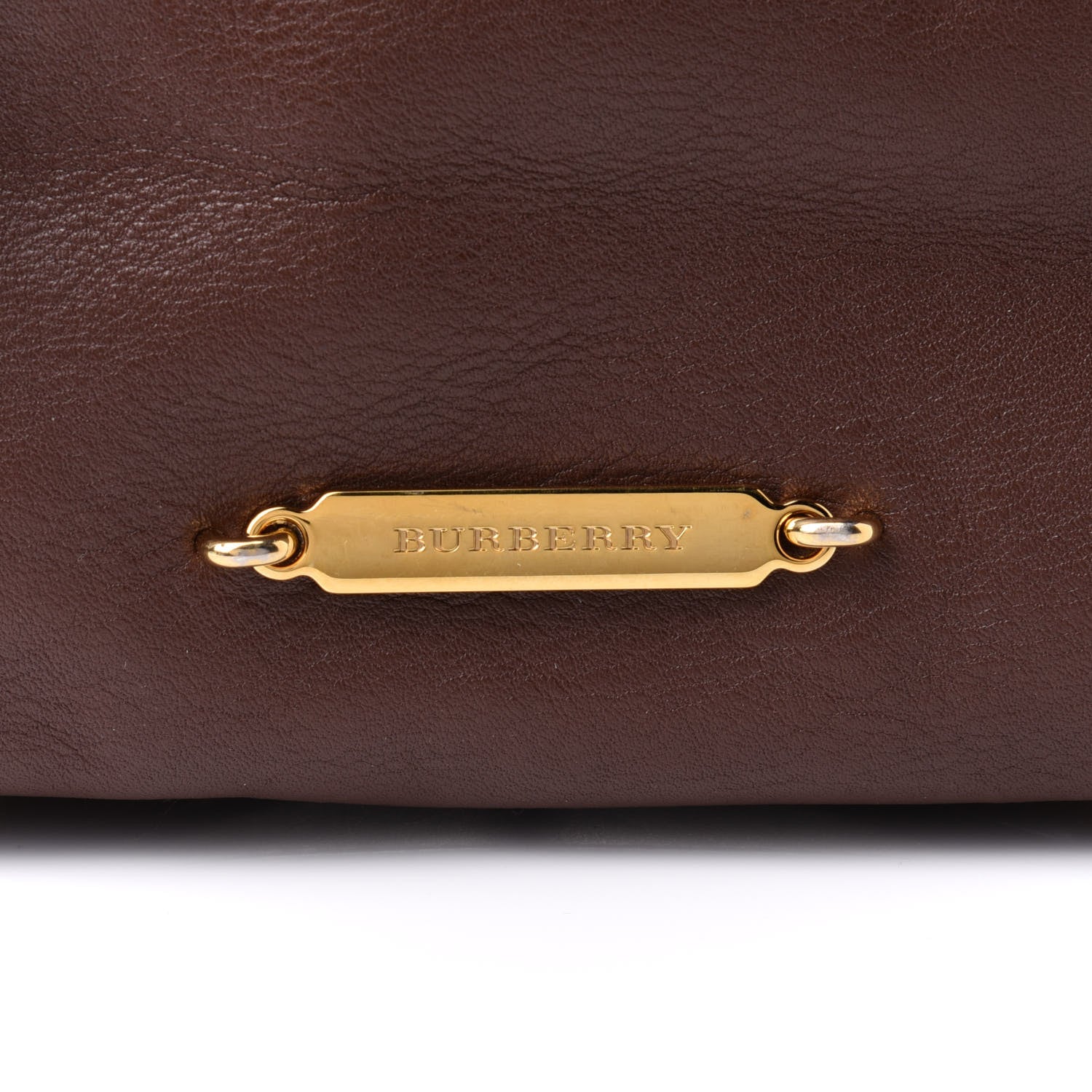 Burberry Calfskin House Check Small Salisbury Tote Brown 8 of 11