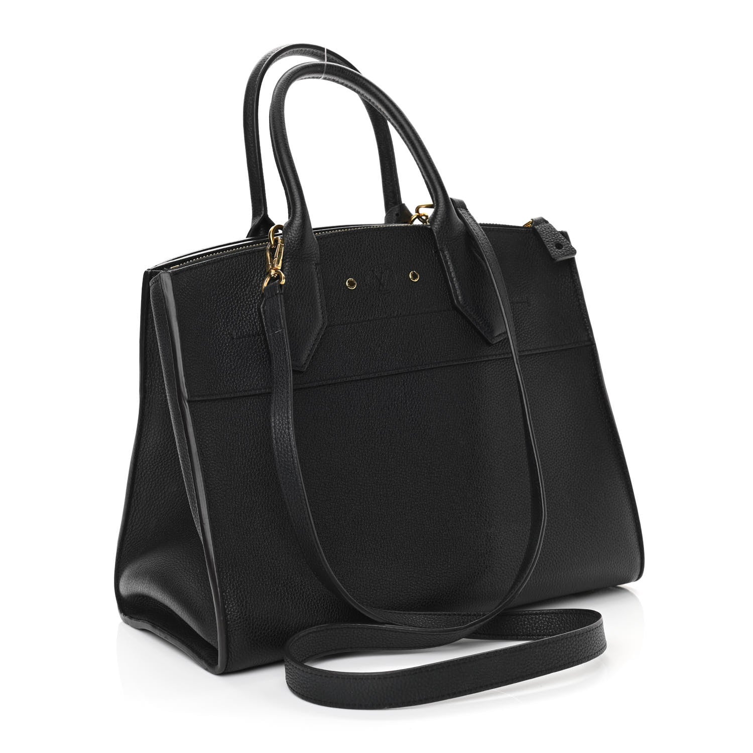 Louis Vuitton Taurillon City Steamer MM Black 3 of 11