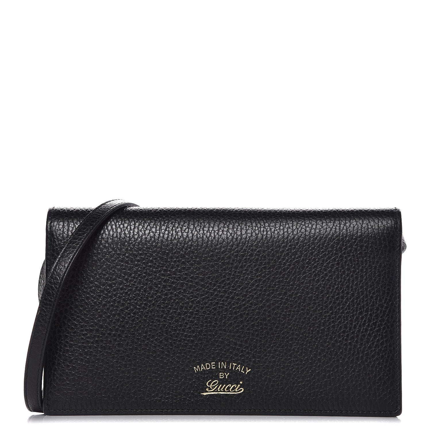 Gucci Dollar Calfskin Mini Swing Wallet Bag Black 1 of 11