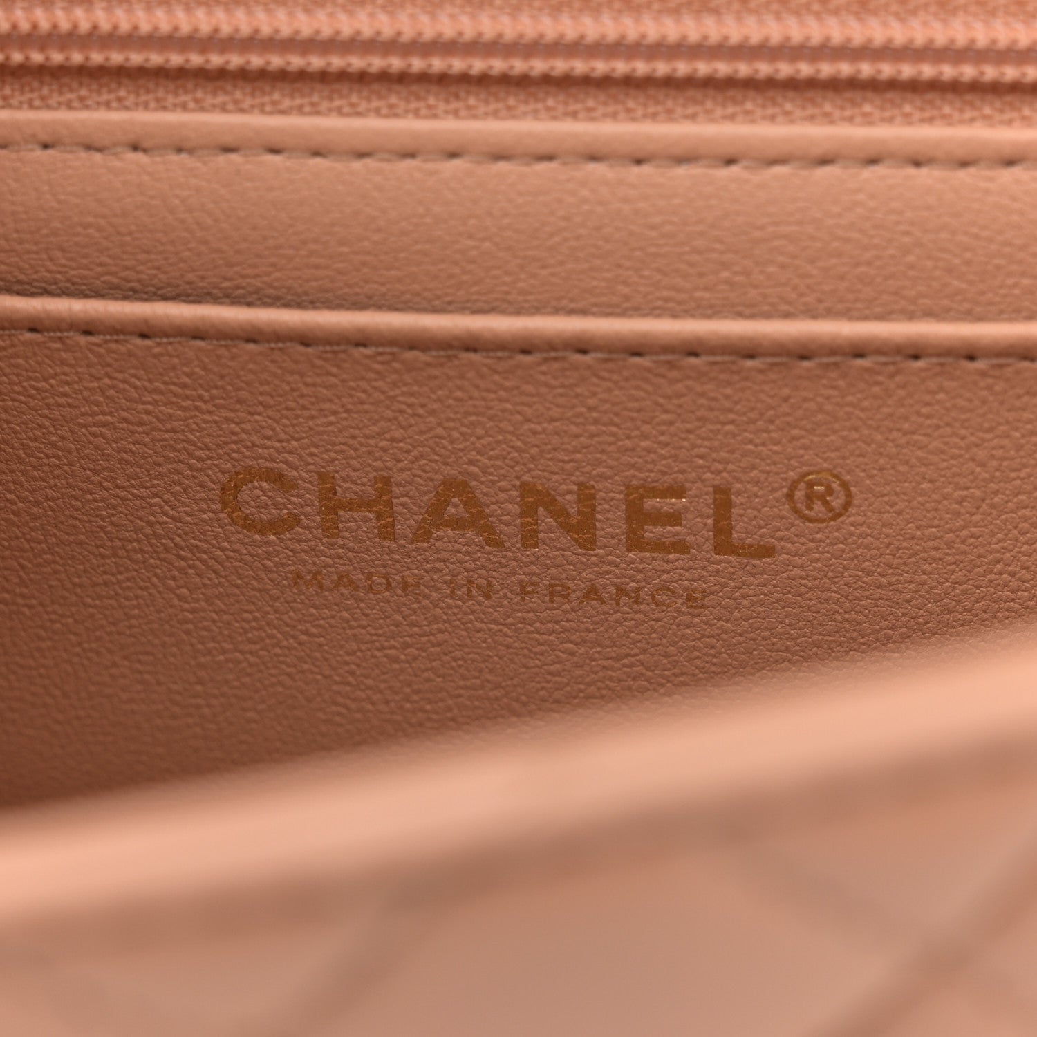 Chanel Lambskin Quilted Mini Top Handle Rectangular Flap Beige 6 of 13