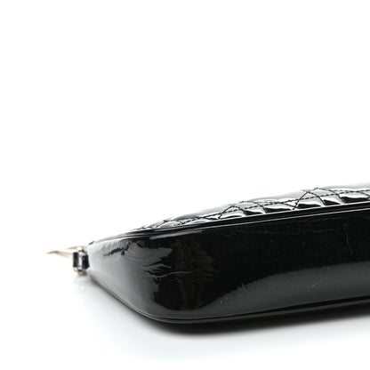 Christian Dior Patent Cannage Chain Pouch Black 9 of 10