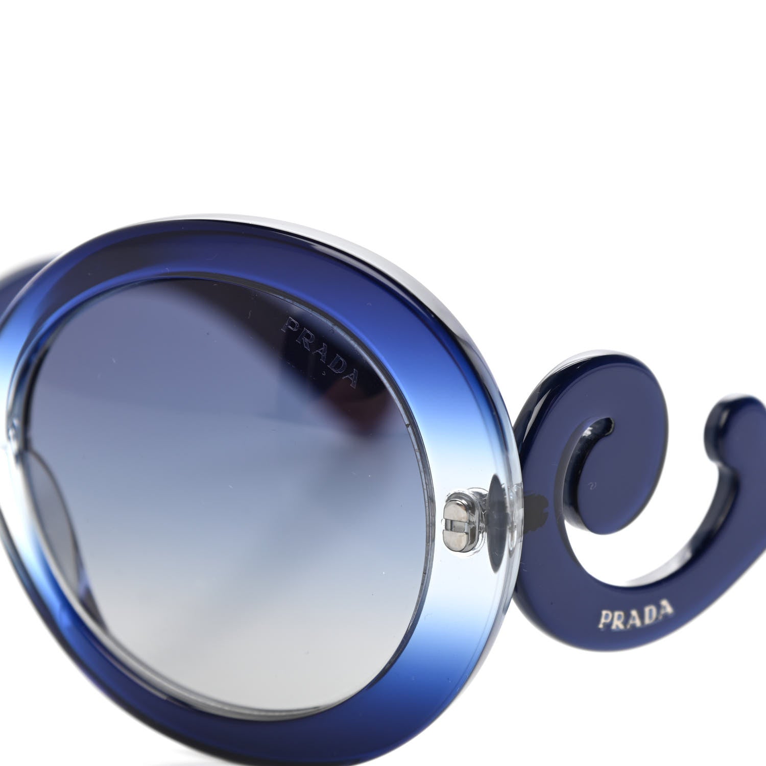 Prada Baroque Sunglasses SPR 27N Blue 7 of 7