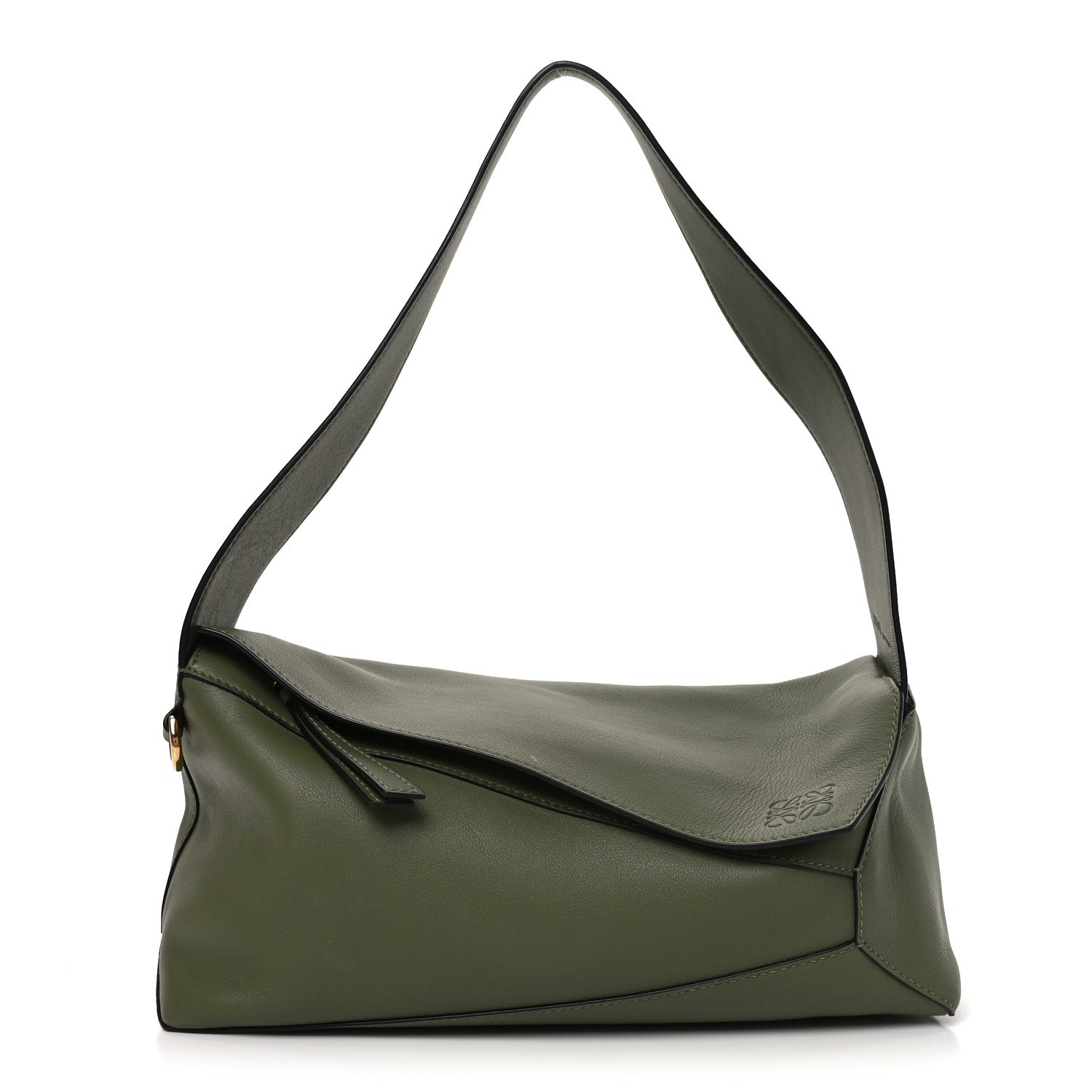 Loewe Calfskin Puzzle Hobo Avocado 1 of 9