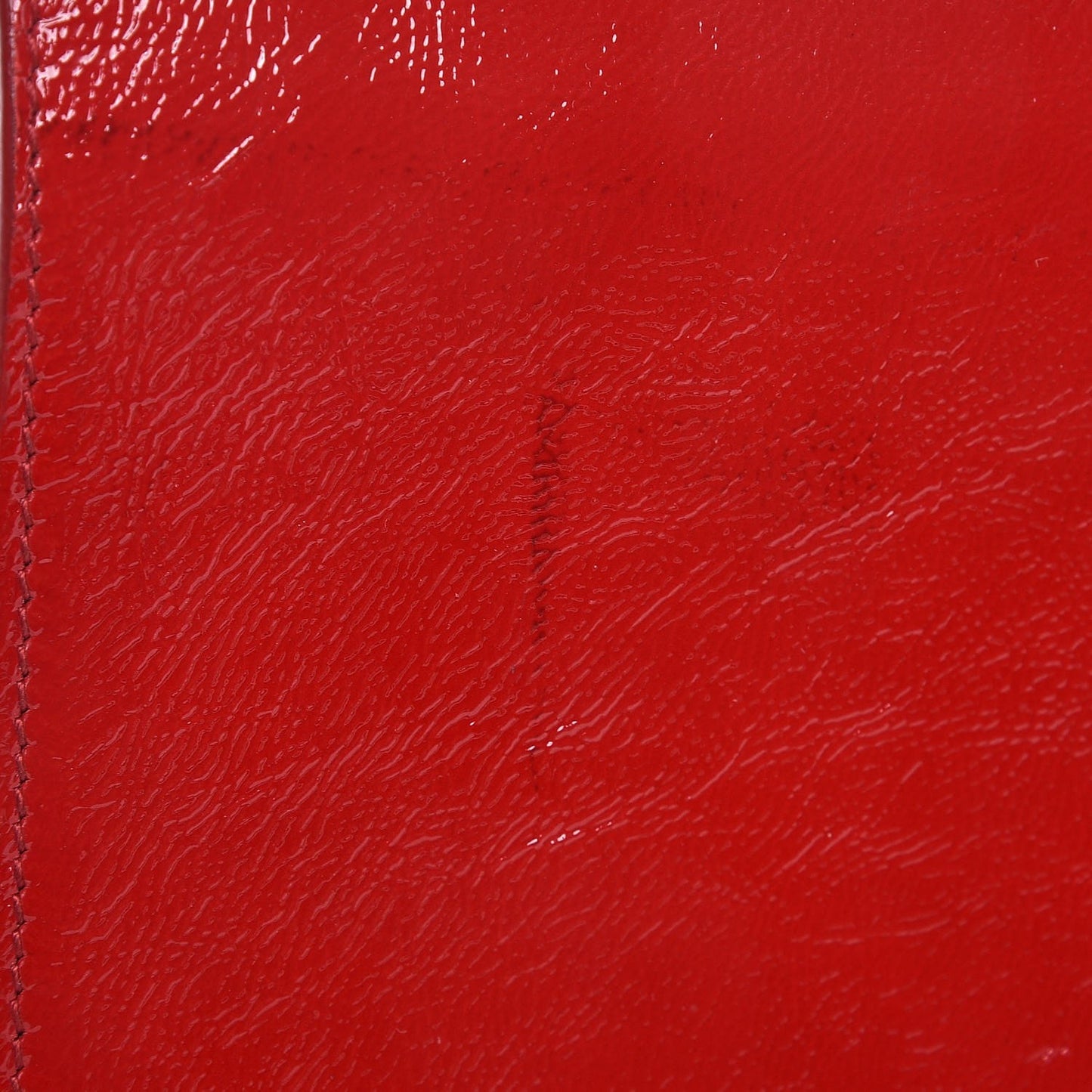 Textured Patent Large Belle De Jour Clutch Red