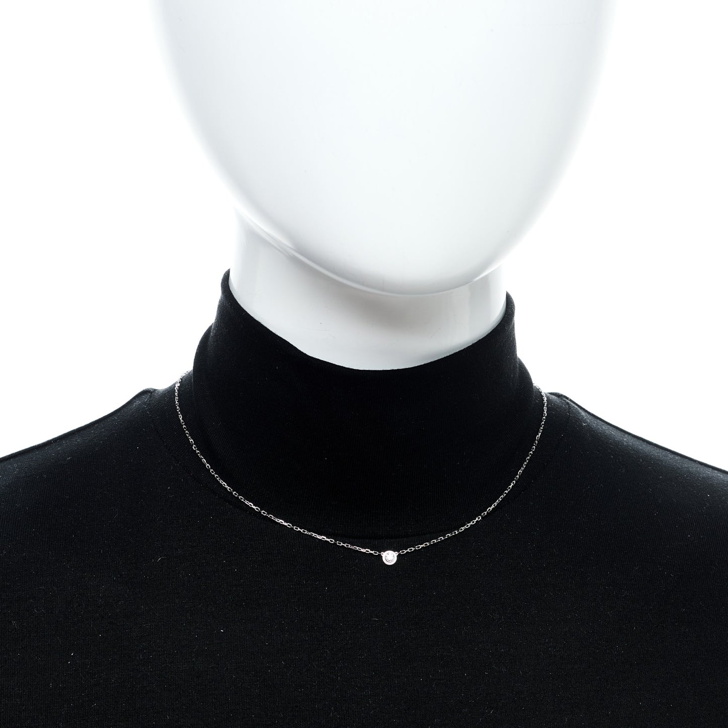 18K White Gold Diamond SM D'Amour Pendant Necklace