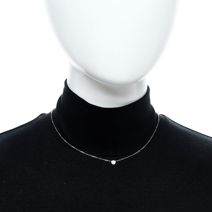 Cartier 18K White Gold Diamond SM D'Amour Pendant Necklace 2 of 7