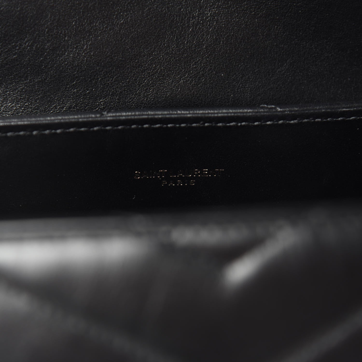 Saint Laurent Calfskin Y Quilted Monogram Medium Loulou Chain Satchel Black 10 of 12
