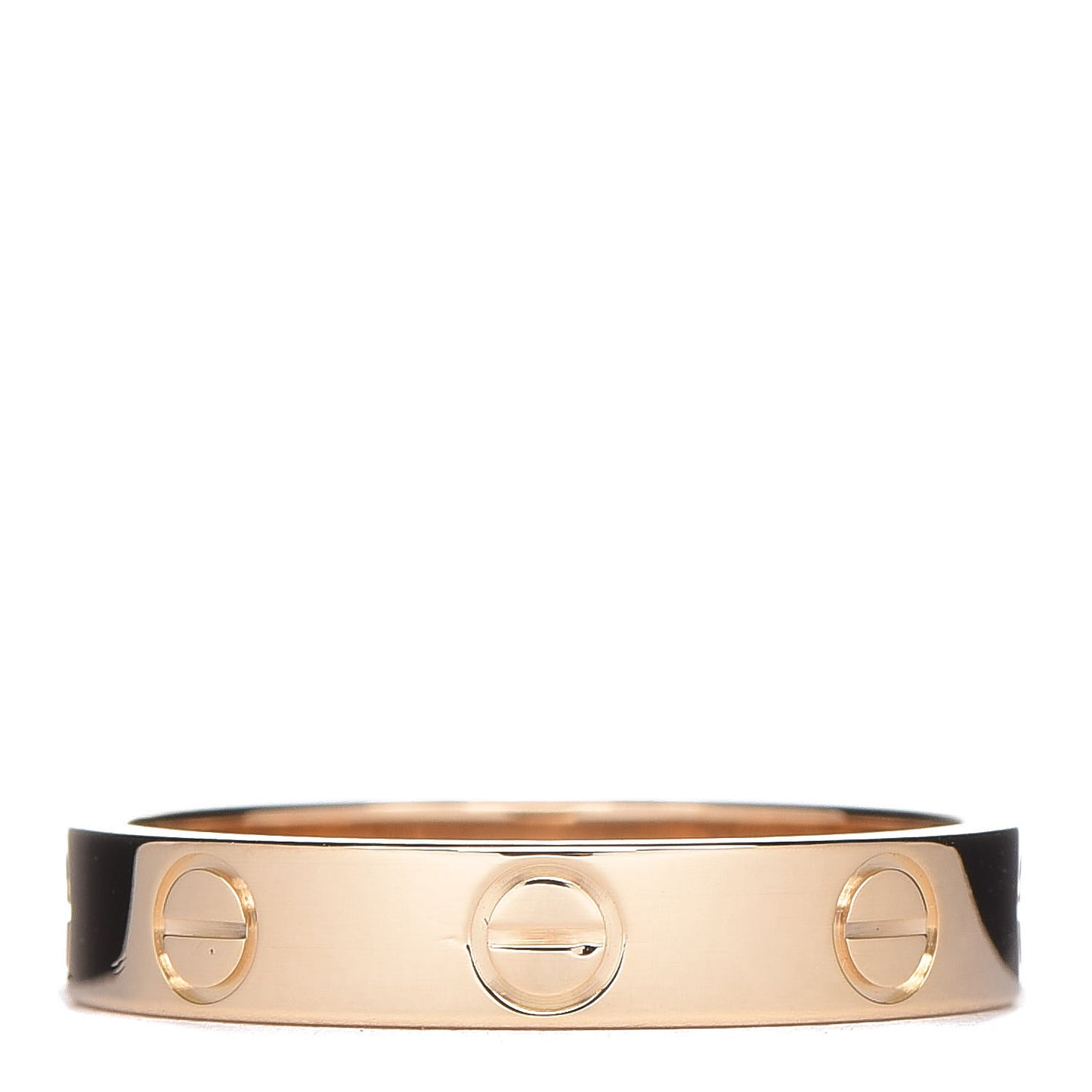 18K Yellow Gold 3.5mm LOVE Wedding Band Ring 52 6