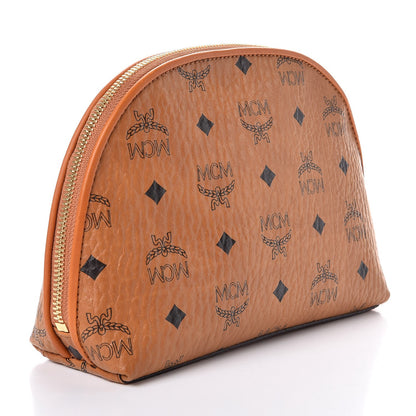 MCM Visetos Heritage Large Cosmetic Pouch Cognac 3 of 10