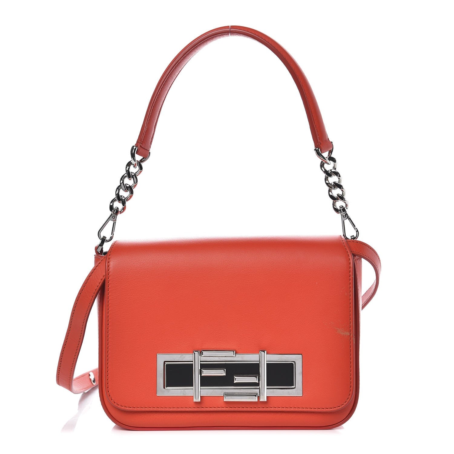 Fendi Smooth Calfskin 3Baguette Shoulder Bag Papavero 1 of 10
