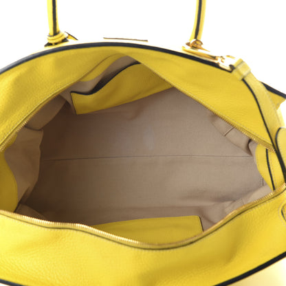 Prada Vitello Grain Tote Girasole 5 of 8