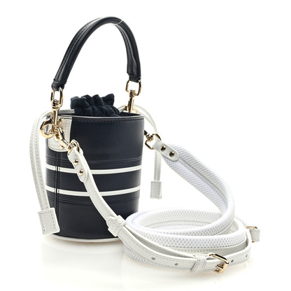 Christian Dior Calfskin Small Dior Vibe Bucket Blue 3 of 8