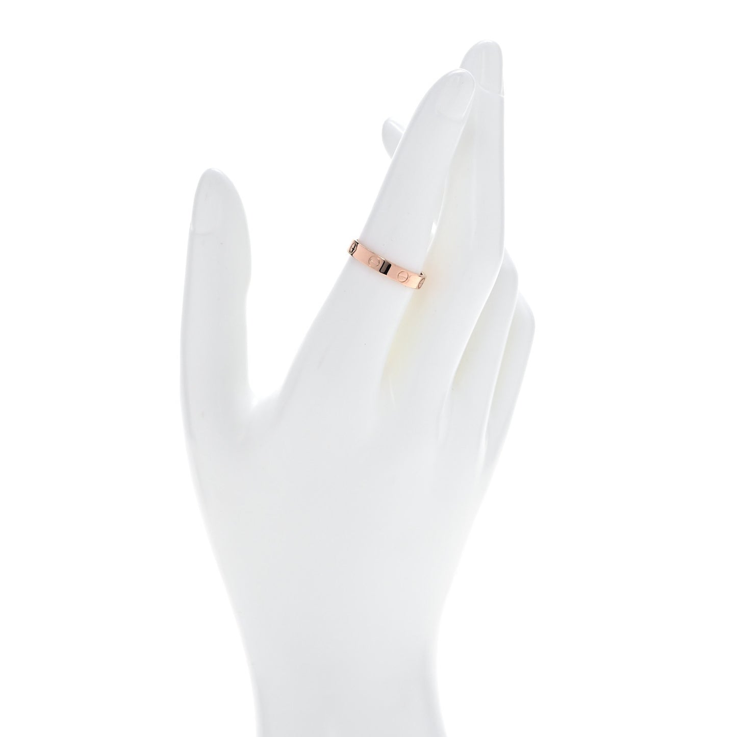 18K Pink Gold 3.5mm LOVE Wedding Band Ring 55 7.25