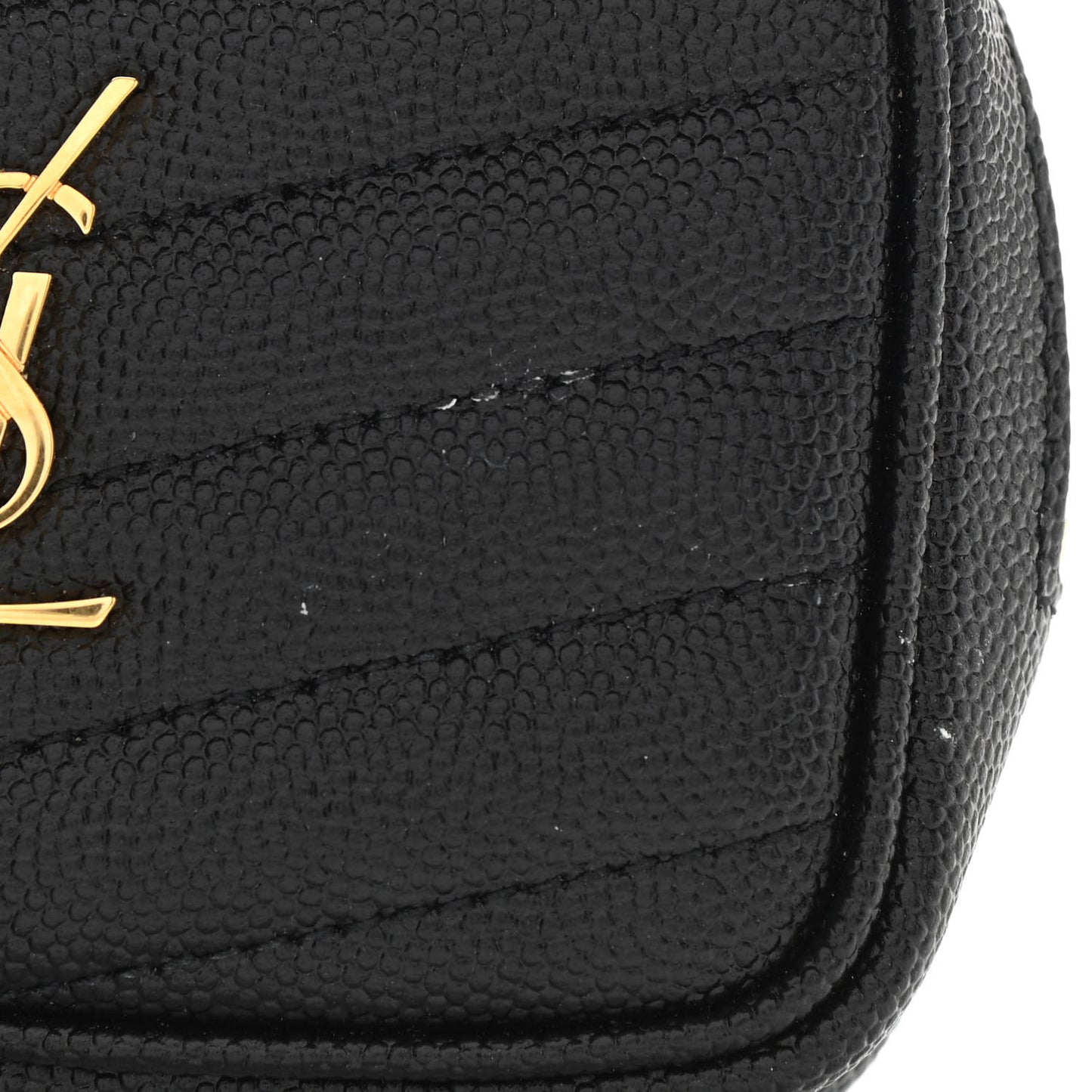 Grain De Poudre Matelasse Monogram Baby Lou Camera Bag Black