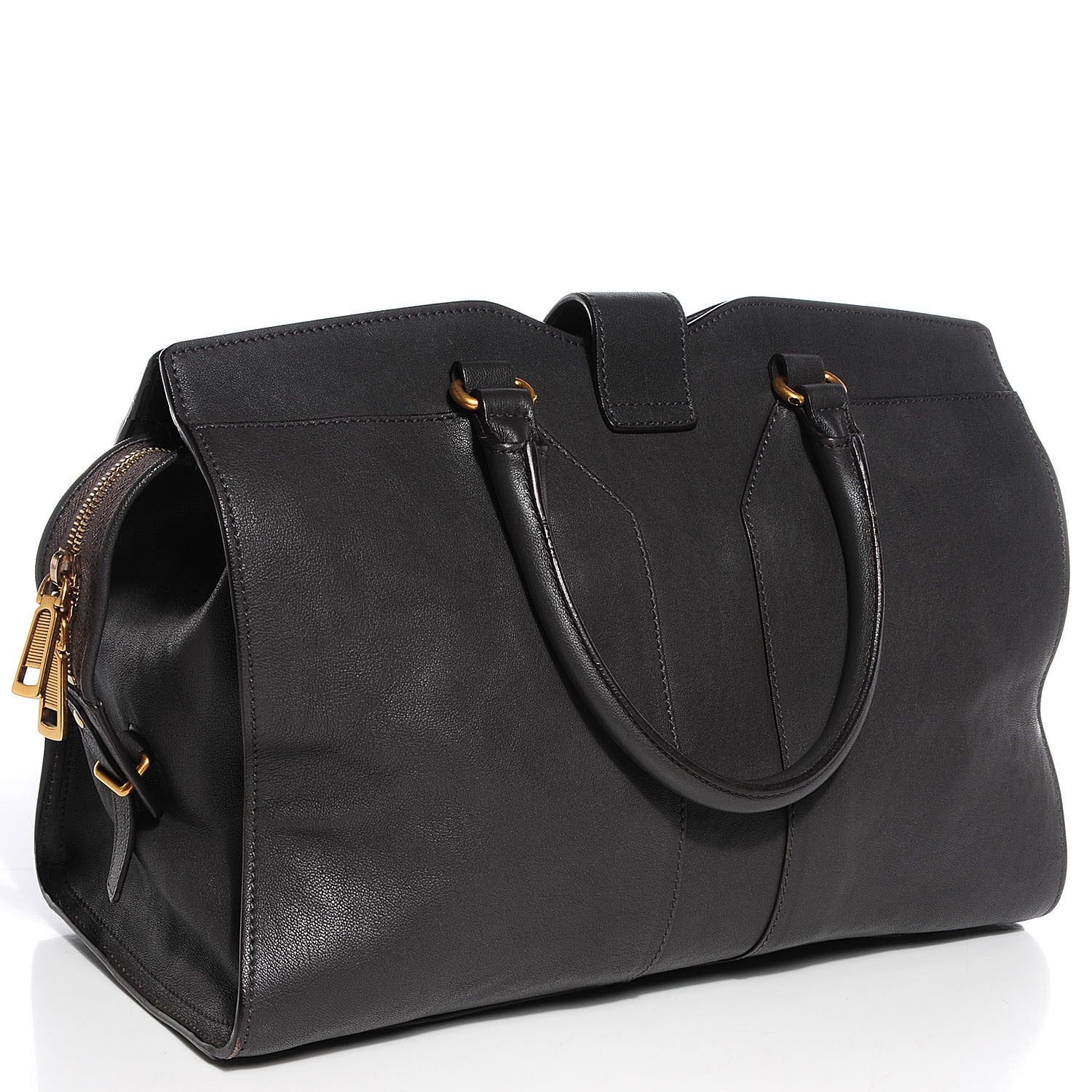 Saint Laurent Sheepskin Medium Cabas ChYc Grey 3 of 7