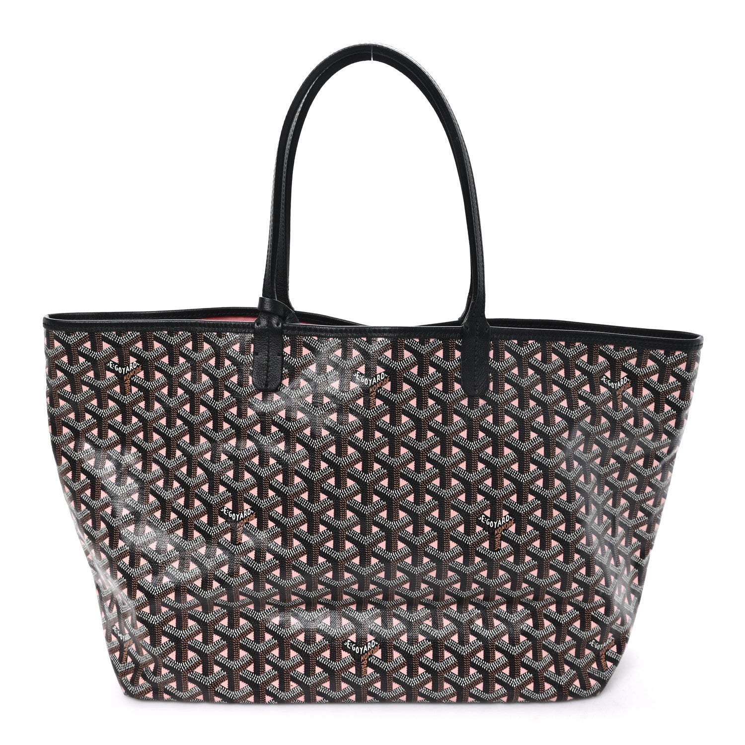 Goyard Goyardine Saint Louis Claire Voie PM Black Pink 1 of 12