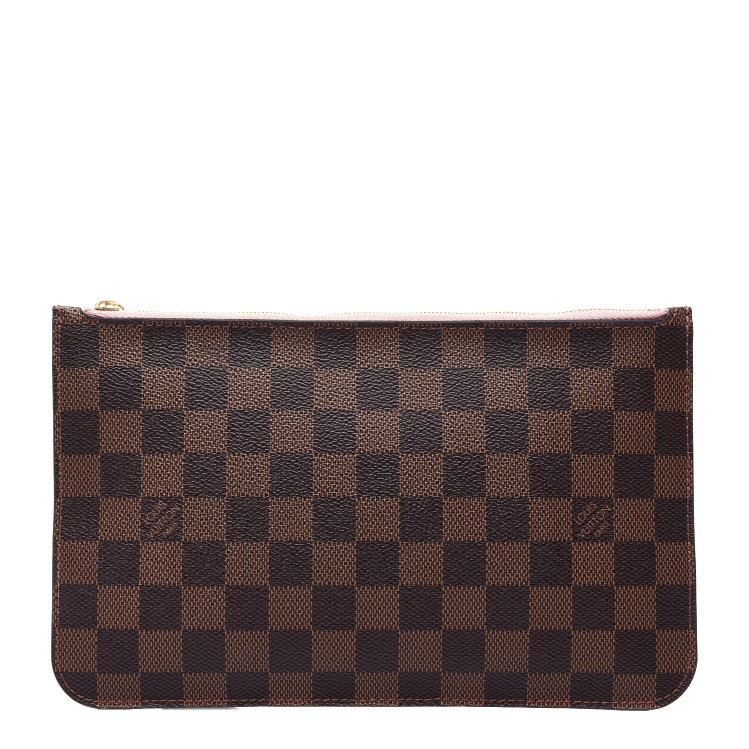 Louis Vuitton Damier Ebene Neverfull MM GM Pochette Rose Ballerine 1 of 10