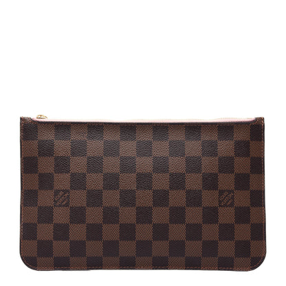 Louis Vuitton Damier Ebene Neverfull MM GM Pochette Rose Ballerine 1 of 10