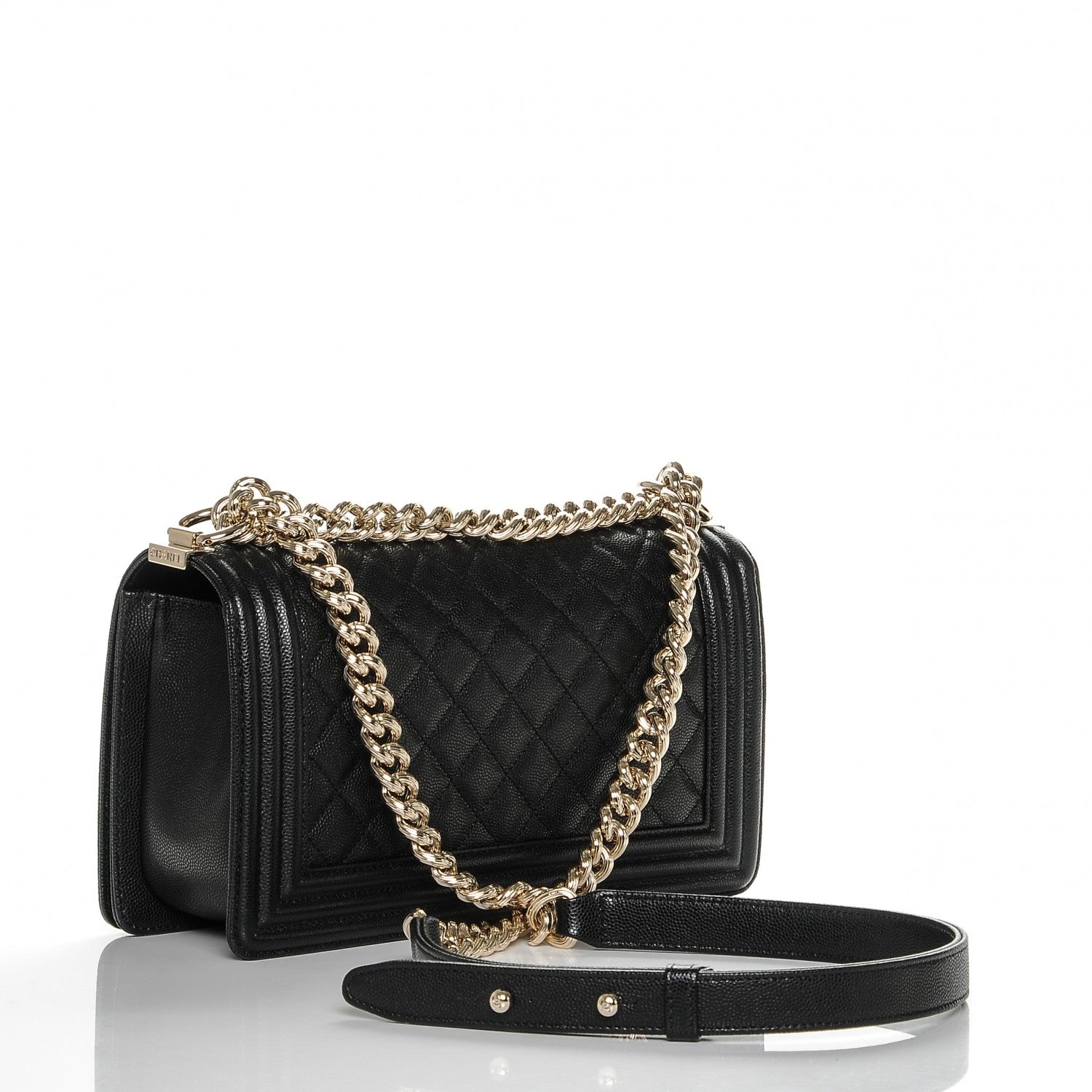Chanel Caviar Quilted Medium Boy Flap Black 3 of 7
