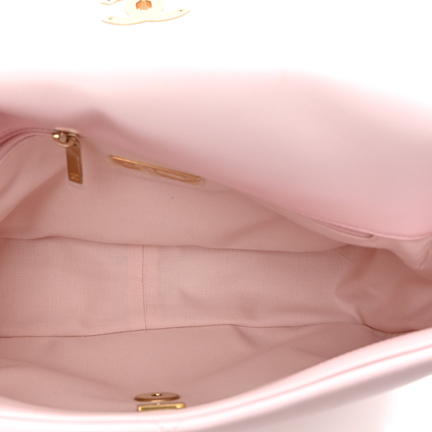 Chanel Lambskin Quilted Large Chanel 19 Flap Light Pink 6 of 13