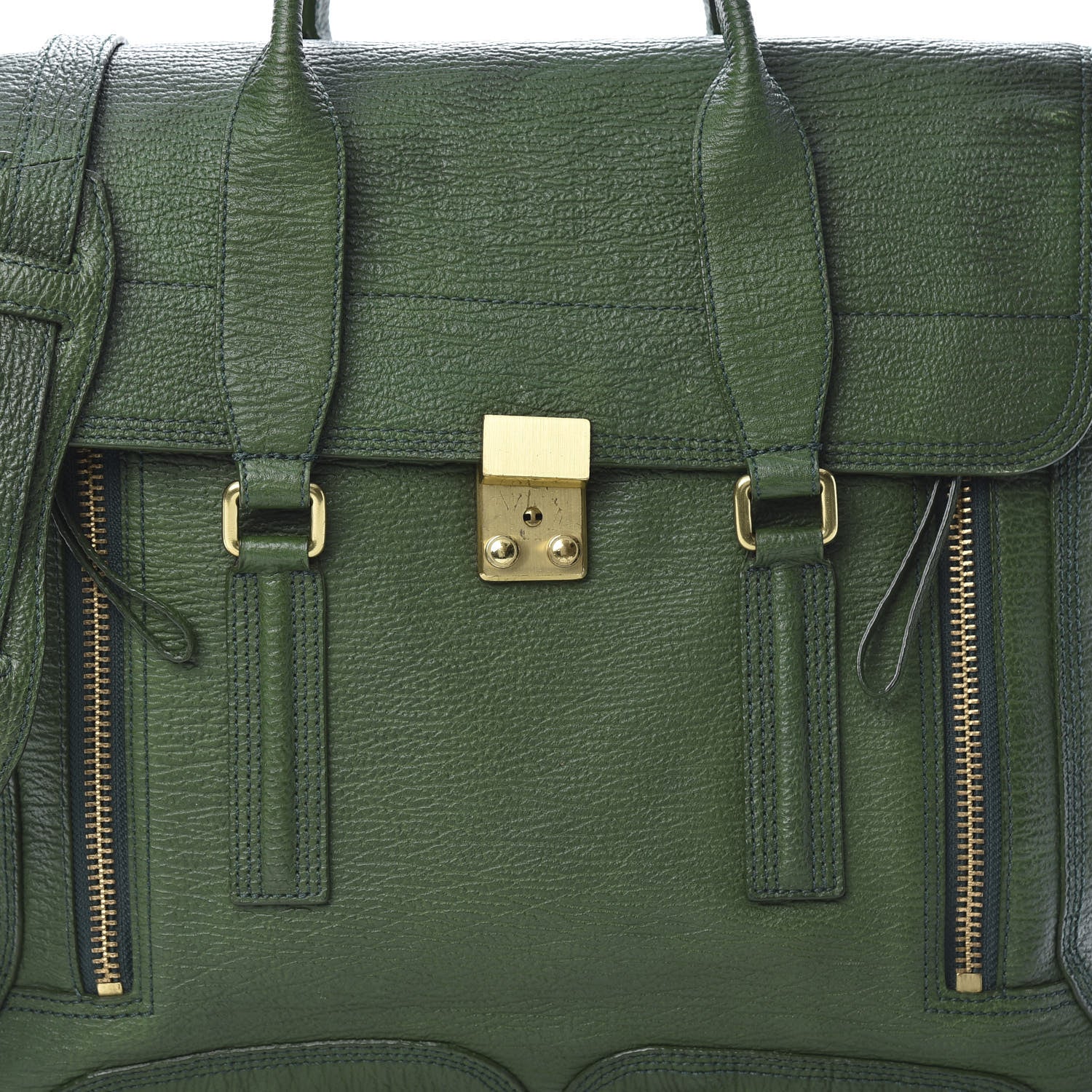 3.1 Phillip Lim 3.1 Textured Calfskin Medium Pashli Satchel Jade 8 of 16