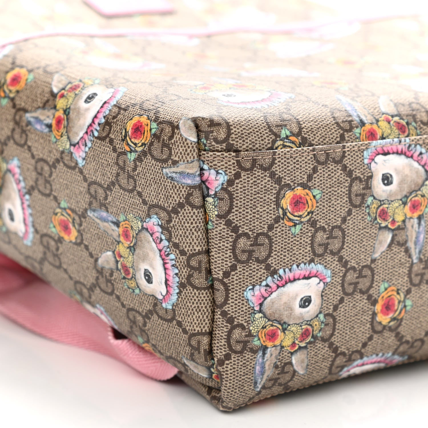 Gucci X YUKO HIGUCHI GG Supreme Monogram Childrens Backpack Pink 9 of 10