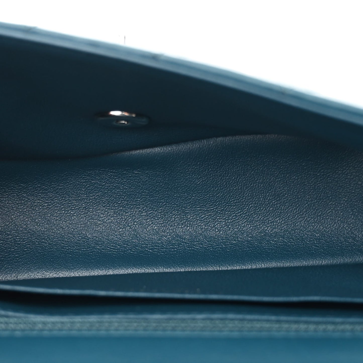 Lambskin Quilted Mini Rectangular Flap Dark Blue