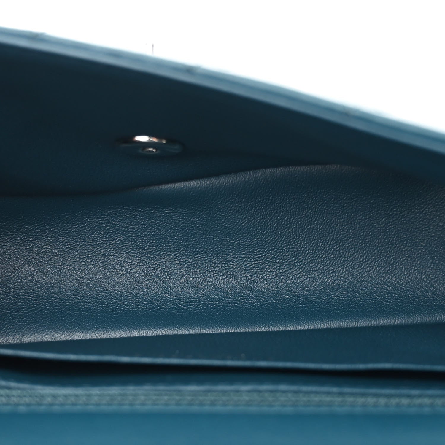 Chanel Lambskin Quilted Mini Rectangular Flap Dark Blue 5 of 10