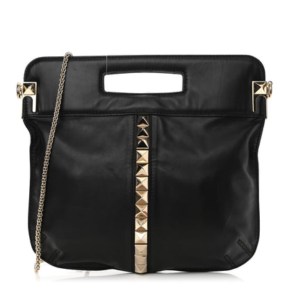 Valentino Garavani Nappa Va Va Voom Fold Over Chain Clutch Black 1 of 10