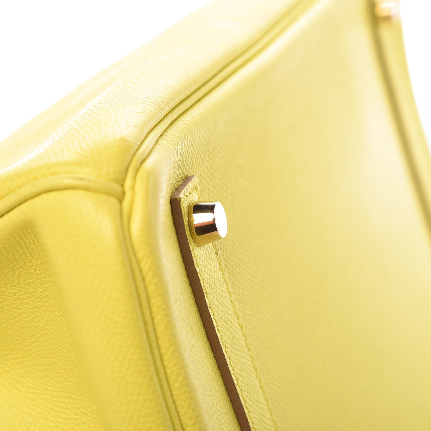Hermes Epsom Birkin 35 Lime 27 of 35