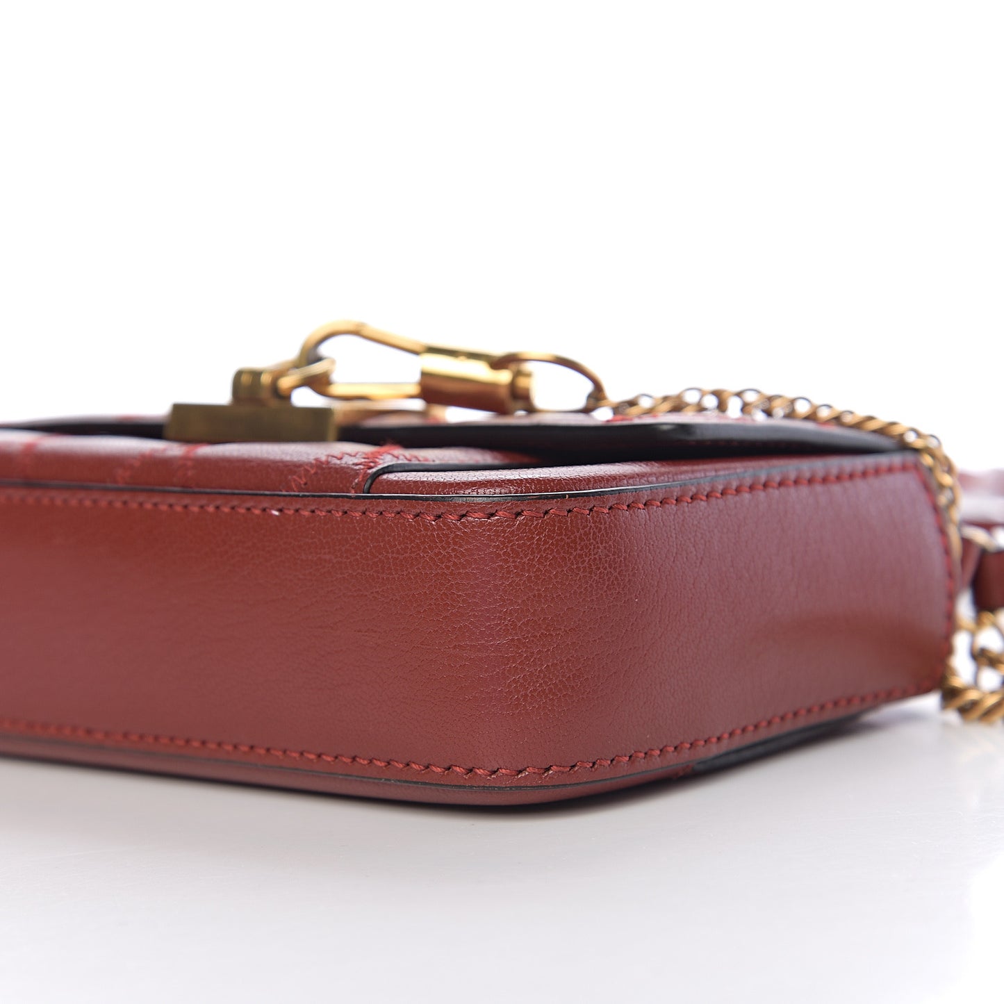 Goatskin Quilted GV3 Mini Pocket Convertible Bag Brown