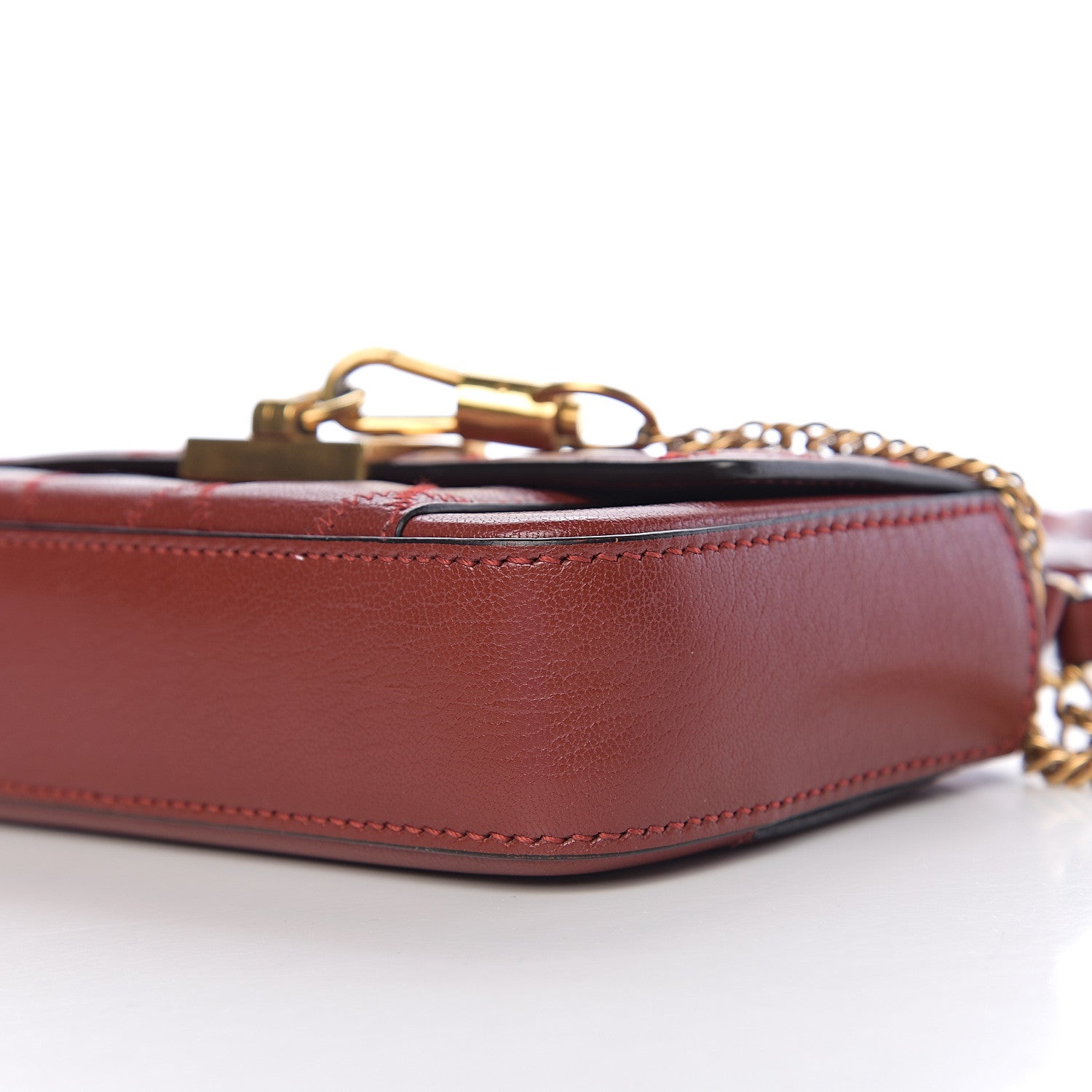 Givenchy Goatskin Quilted GV3 Mini Pocket Convertible Bag Brown 8 of 9