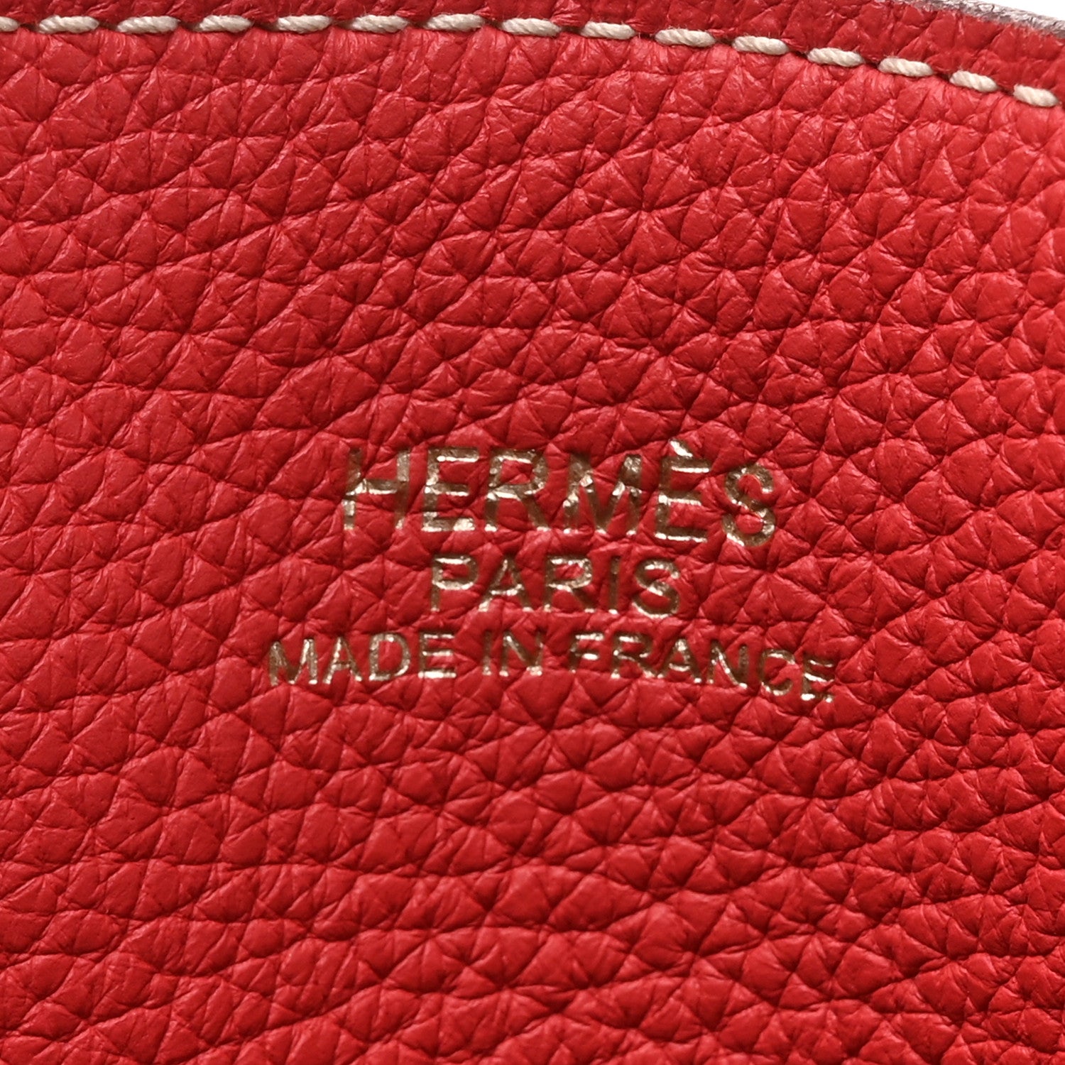 Hermes Taurillon Clemence Double Sens 45 Reversible Tote Rubis Bougainvillea 9 of 25