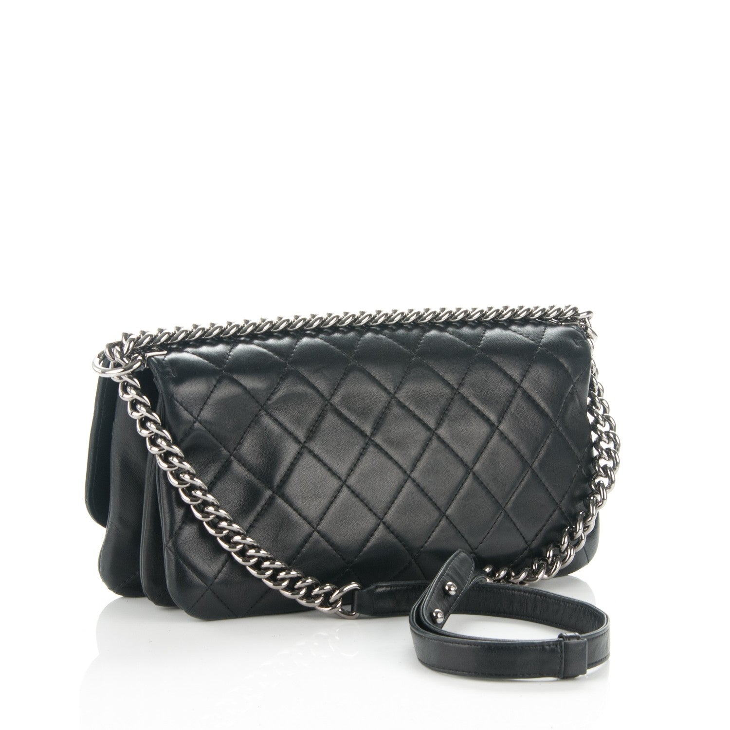 Chanel Lambskin Quilted Soft Boy Flap Black 3 of 7
