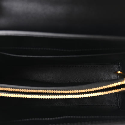 Celine Satinated Calfskin Small 16 Top Handle Bag Black 5 of 12