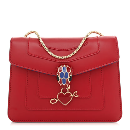 Bulgari Calfskin Serpenti In Love Forever Crossbody Bag Red 1 of 10