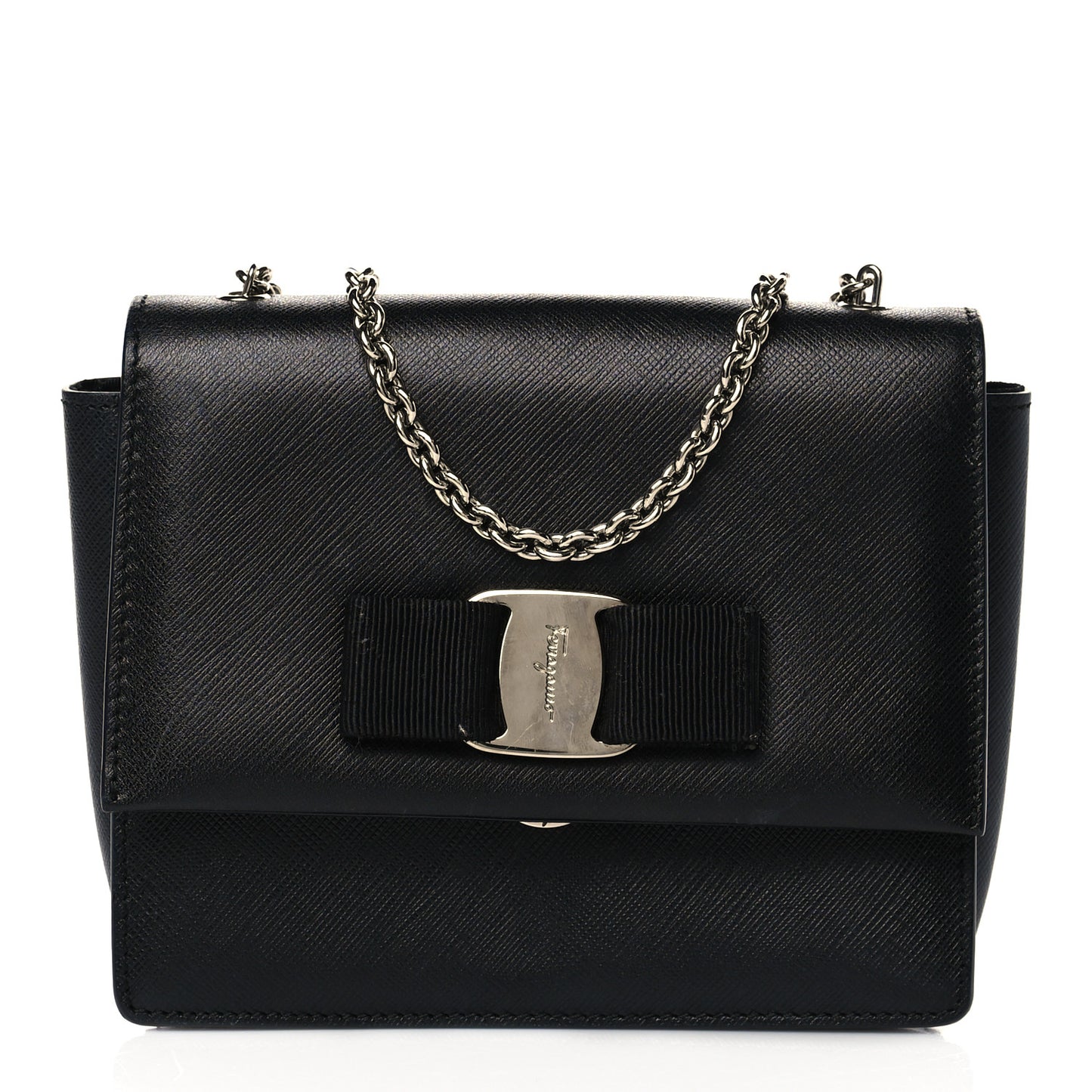 Calfskin Vara Bow Mini Bag Black