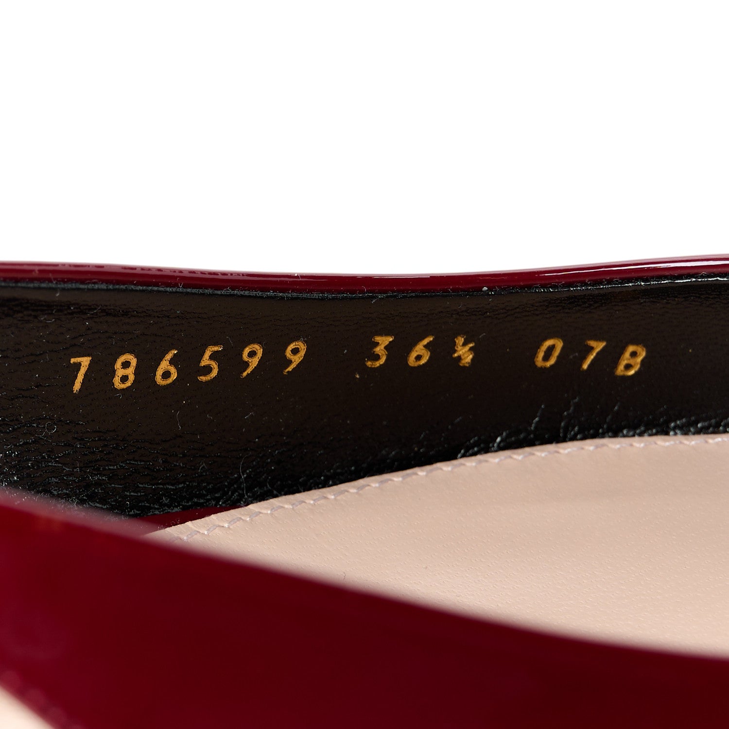 Gucci Patent Signoria Ballet Slingback Ballet Flat 36.5 Rosso Ancora 9 of 10
