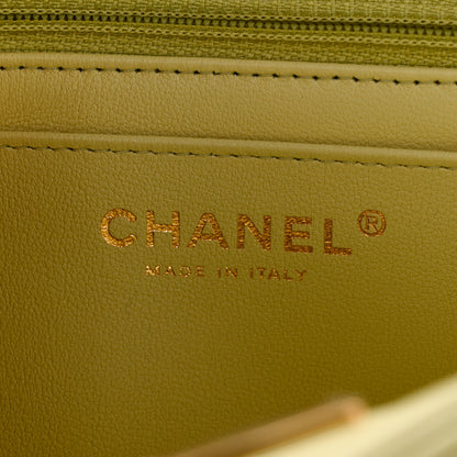Chanel Lambskin Quilted Mini Rectangular Flap Light Green 6 of 11