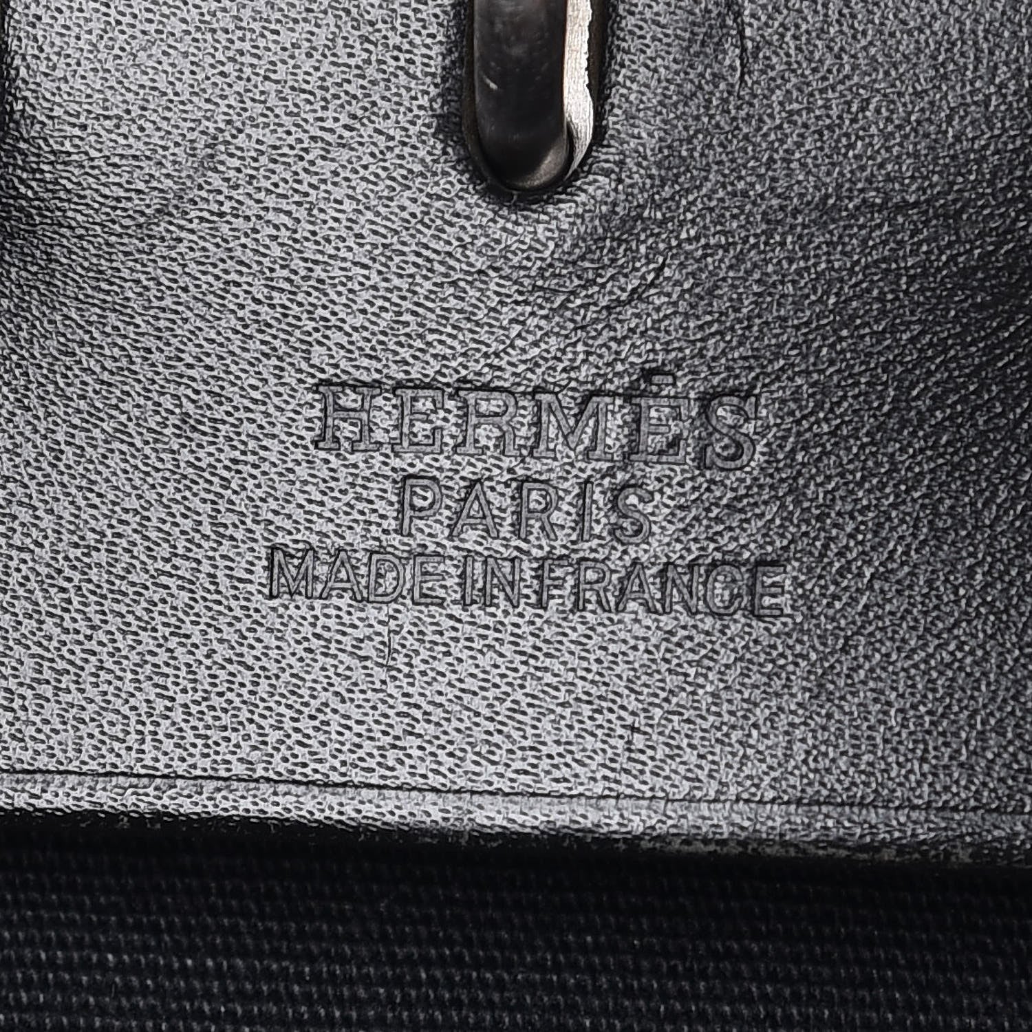 Hermes Toile Vache Calfskin Herbag 40 GM Black 10 of 19