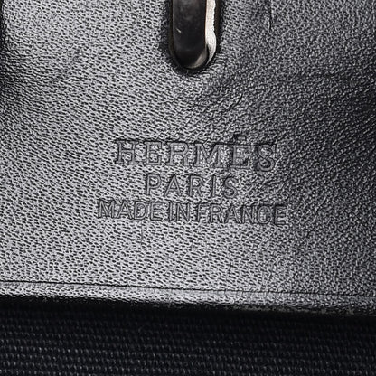 Hermes Toile Vache Calfskin Herbag 40 GM Black 10 of 19