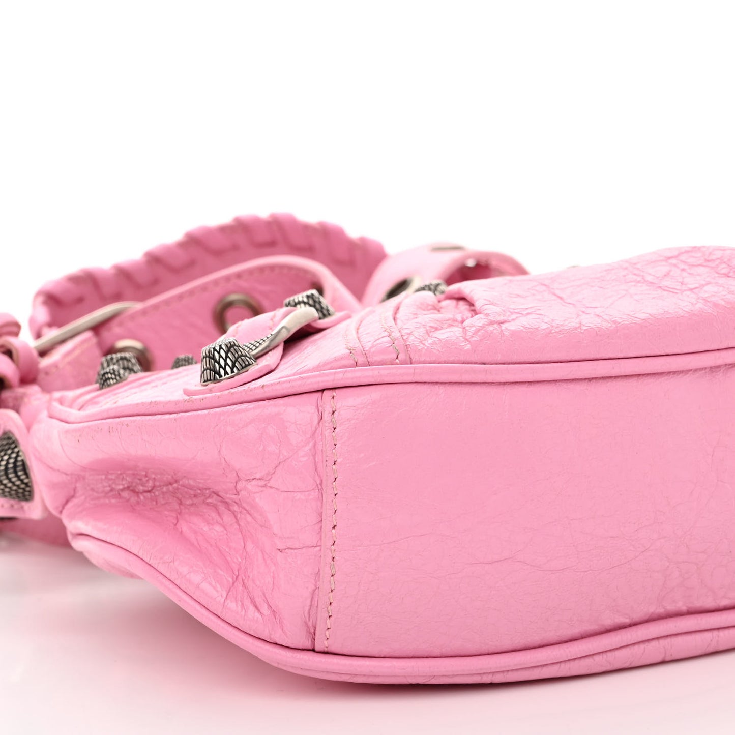 Agneau Arena Le Cagole Shoulder Bag XS Candy Pink