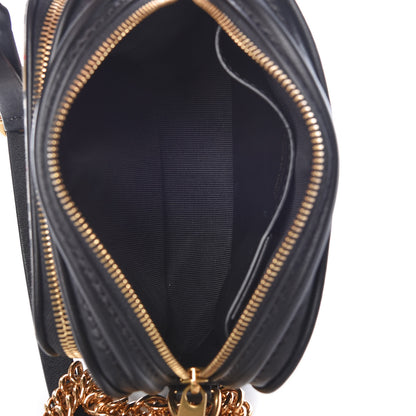 Burberry 1983 Knight Check Smooth Calfskin Link Camera Bag Black 7 of 9